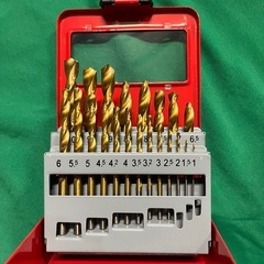 未使用 鉄工用チタンドリル 21本セットの画像