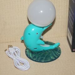 イルカ型ナイトランプ USB給電式 RGBイルミネーション照明の画像