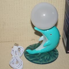 イルカ型ナイトランプ USB給電式 RGBイルミネーション照明の画像