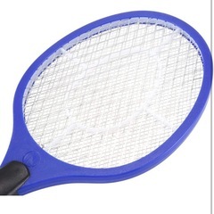 【未使用品】2本セットバッテリー操作 ハンドラケット 電気 叩き ホームガーデン 電撃殺虫ラケット 蚊退治の画像