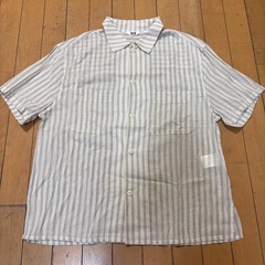 UNIQLO 
シアーコットンストライプシャツ（半袖）の画像