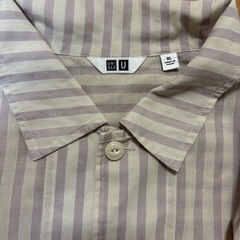 UNIQLO 
シアーコットンストライプシャツ（半袖）の画像