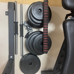 組み立て式　筋トレ用ダンベル、バーベル