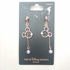 ディズﾆ－♥️ピンクゴ－ルド❇️イヤリング