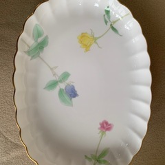 香蘭社　楕円大皿32cm