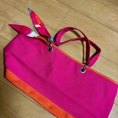 ⭐︎おしゃれな荷物が入るピンクトートバッグ