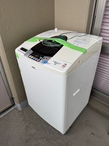 【白い約束】日立全自動洗濯機 8.0kg
