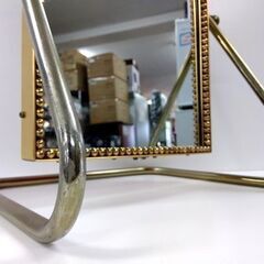 アンティーク調 スタンドミラー 高さ：約46.5㎝ ロココ調 クラシック 鏡 ヴィンテージ 英国 札幌市 中央区 南12条の画像