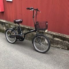 京都】京の楽チャリ 電動アシスト自転車 20インチ シュガードロップ 黒色