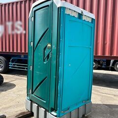 中古 仮設トイレ ポンプ式簡易水洗 汲取り式 和式 作業場 現場...