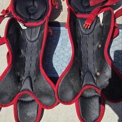 Mizuno PROキャッチャー用プロテクターセット レッド