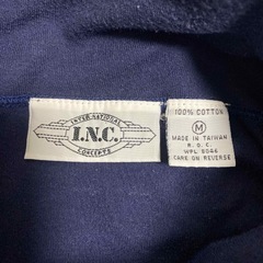 I.N.C ボーダー柄 タートルネック ロングtシャツ Mサイズの画像