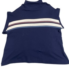 I.N.C ボーダー柄 タートルネック ロングtシャツ Mサイズの画像