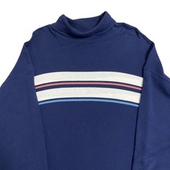 I.N.C ボーダー柄 タートルネック ロングtシャツ Mサイズの画像