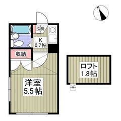 初期費用5万　横浜市中区アパート　ロフト付き　生活保護可　…