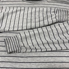 MTO INTERNATIONAL ボーダー柄 タートルネック ロングtシャツの画像
