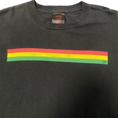 SHOOT ラスタ柄 ロングtシャツ ブラック Lsizeの画像