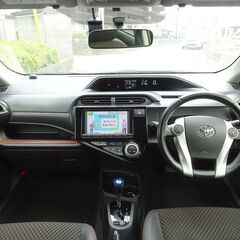 車検満タン アクア 中期 Xアーバン 実走行 ナビ フルセグTV DVD再生機能 Bluetooth バックモニター スマートキー エアロ アルミホイール LED ETCの画像