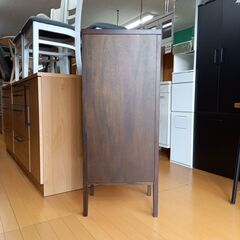 限定一品限り　ウオールナット　デザイン　チェスト　電話台 ファックス台 リビングボード シンプル の画像