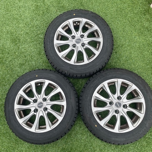 お譲り先決定済み【訳あり】スタッドレスタイヤ　ホイール付  ×3本　ダンロップ　ブリヂストン