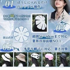 新品☆ヘルメット帽子 ヘッドクーラー☆の画像