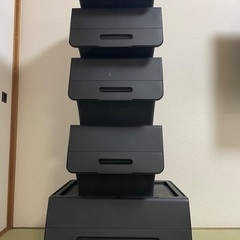 【引取・5つ1,500円】スタッキング 収納ボックス 5セット ...