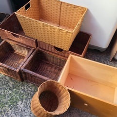 ◆早い方優先‼︎ 木製カゴ 大量　まとめて☆の画像
