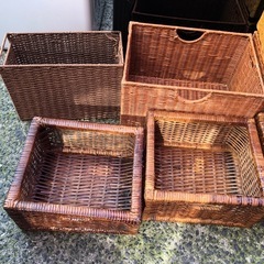 ◆早い方優先‼︎ 木製カゴ 大量　まとめて☆の画像