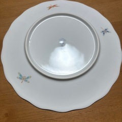 新しい季節 ☆未使用品☆有田焼深川製磁とんぼ中皿揃5枚セット直径約19.2cm 工芸品