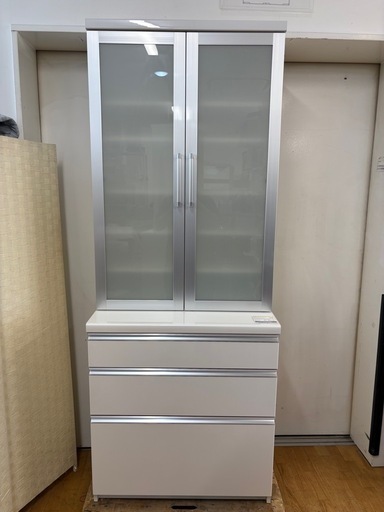 N981★パモウナ製★レンジボード★食器棚★幅800ｍｍ