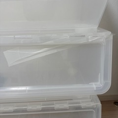 キャスター付き スタッキング収納ケース 訳ありの画像