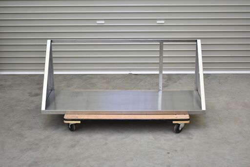 【ヤ取終了8/18】≪zyt2139ジ≫ ステンレス製 天吊り棚 壁掛け棚 幅120cm 奥行43cm 高さ46cm 収納/店舗/厨房/設備/工作/DIY/ガレージ/中古厨房機器/宮城県仙台市 70502-08