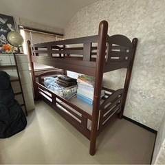 木製二段ベッド