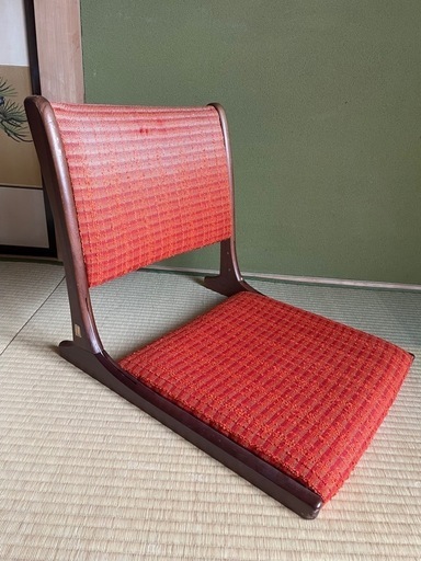 北海道民芸家具 座椅子 折り畳み式 北海道民芸家具 座椅子 折り畳み