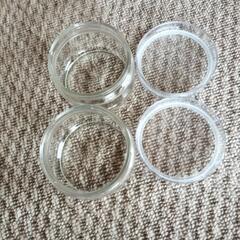 値下げ！ガラスキャニスター　蓋はプラスチックの画像