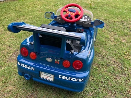 乗れる電動カー】日産スカイライン R34 カルソニック仕様／動作品