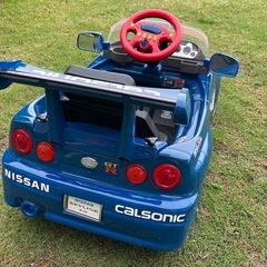 乗れる電動カー】日産スカイライン R34 カルソニック仕様／動作品