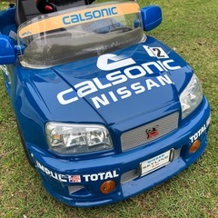 乗れる電動カー】日産スカイライン R34 カルソニック仕様／動作品
