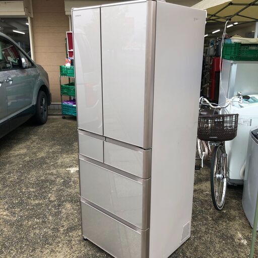 ２０１８年製　日立 HITACHI 冷蔵庫 XGシリーズ 真空チルド （475L・フレンチドア） 6ドア