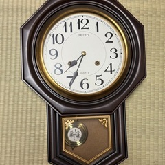 SEIKO レトロ　壁掛け時計　八角形　振り子時計