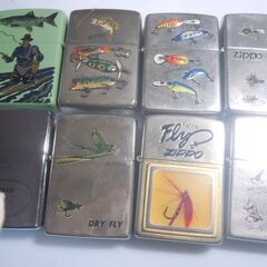 魚や釣り　毛ばりやルアー　１０個のまとめ売り　ZIPPO正規品の画像