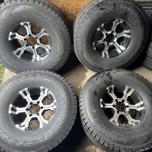 バリ山　MKW アルミ付　YOKOHAMA G075 LT 315/75R16 スタッドレス　タイヤ　2018年製　16インチ　ランクル