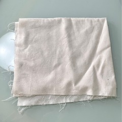 【ダイソー】はぎれ　白　美品