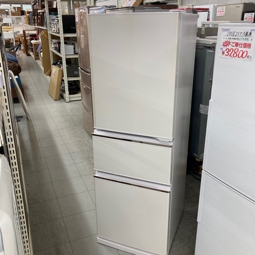 三菱冷蔵庫　272L 3ドア　2019年 三菱電機 冷蔵庫 272L 右開き 3ドア 幅54cm 使いやすい庫内レイアウト