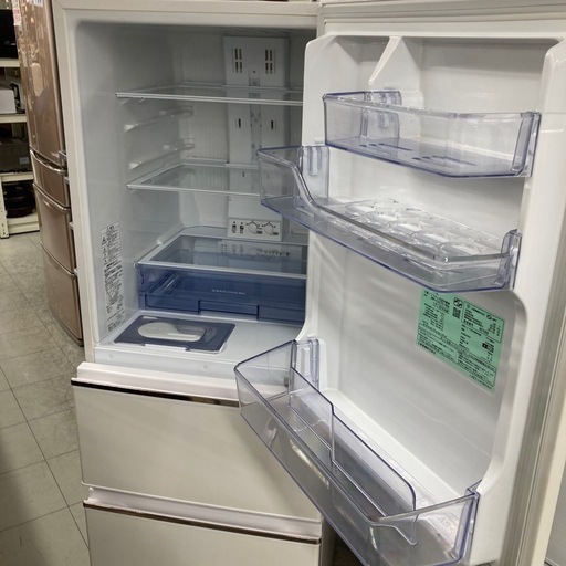 ⭐︎6ヶ月保証⭐︎三菱 272L3ドア冷蔵庫 2019年製 MR-CX27D ※ヘコミ