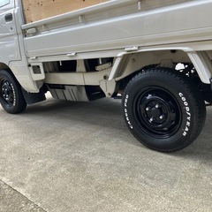 ダイハツ純正スチールホイール　ホワイトレタータイヤセットの画像