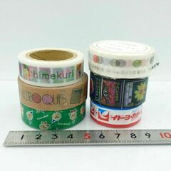 6個セット　マスキングテープ　四季織　クロッキー　ジャポニカ　マステ