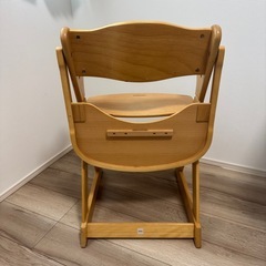 KATOJI 木製 ベビーチェア ナチュラルウッド　テーブ付きの画像