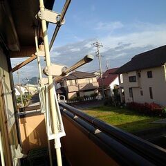 決まってしまいました。ベランダの洗濯ほし