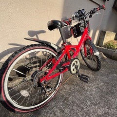 ブリヂストンエクスプレスジュニア22インチ　シマノ6段変速　子供...